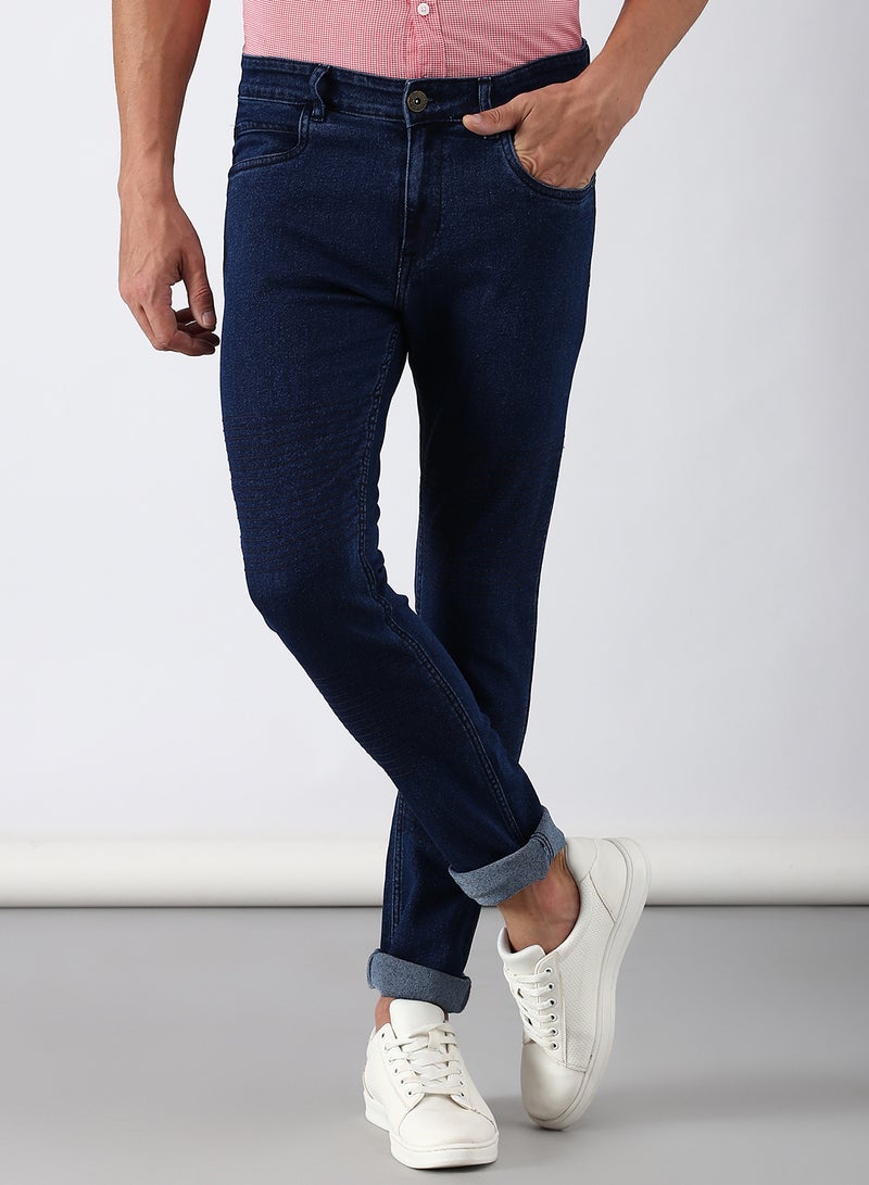 ABOF - Slim Fit Jeans Blue - Image 1