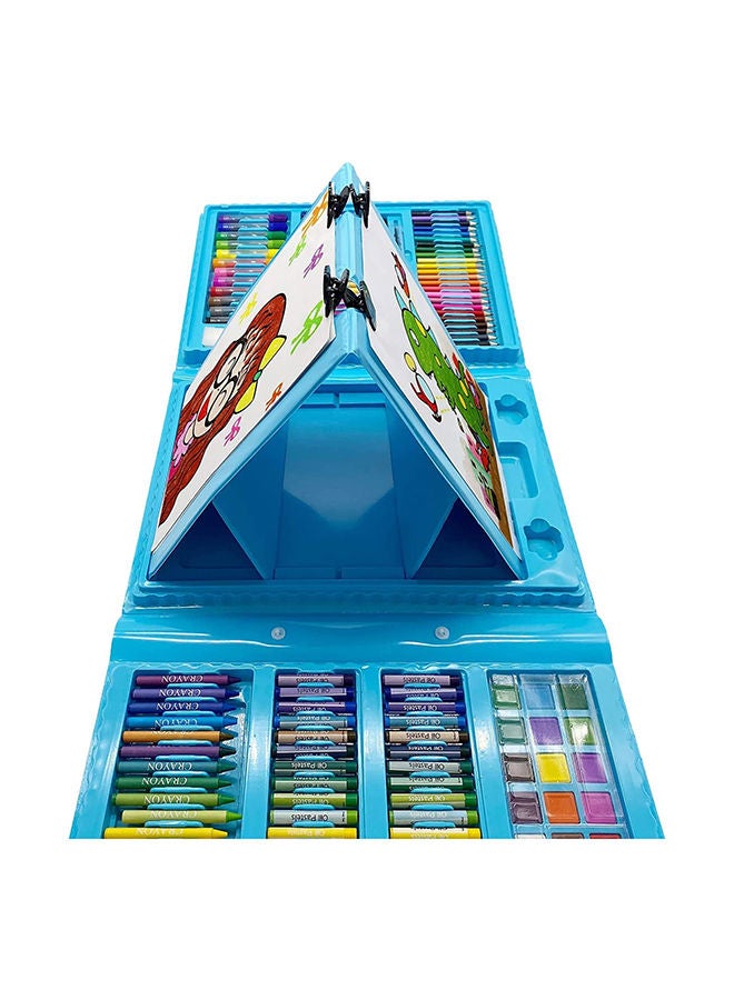 null - 208 - Piece Portable Drawing Set, Blue - Image 1