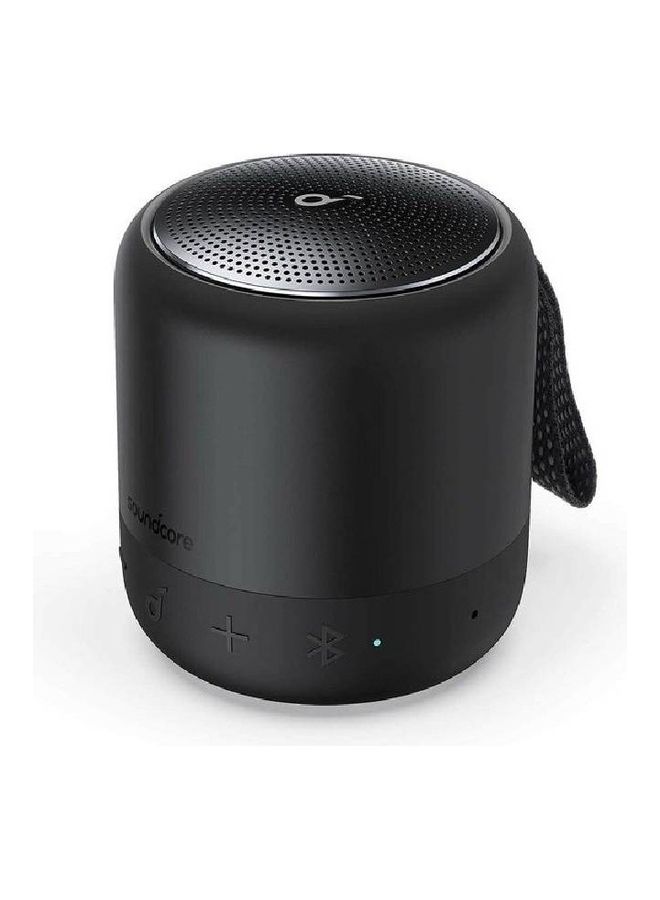 ساوند كور - مكبر صوت ميني 3 برو بلوتوث، تقنية BassUp وPartyCast، USB-C، مقاوم للماء IPX7، وEQ أسود قابل للتخصيص أسود - Image 1