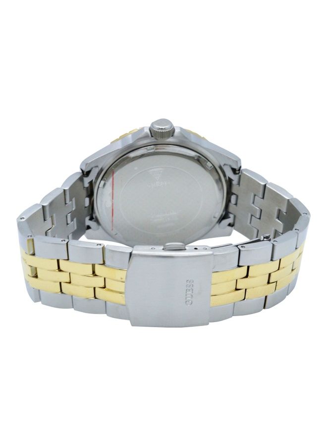 GUESS Men's Chronograph Round Shape Analog Wrist Watch W1107G6 - 44mm - Two Tone - Image 3