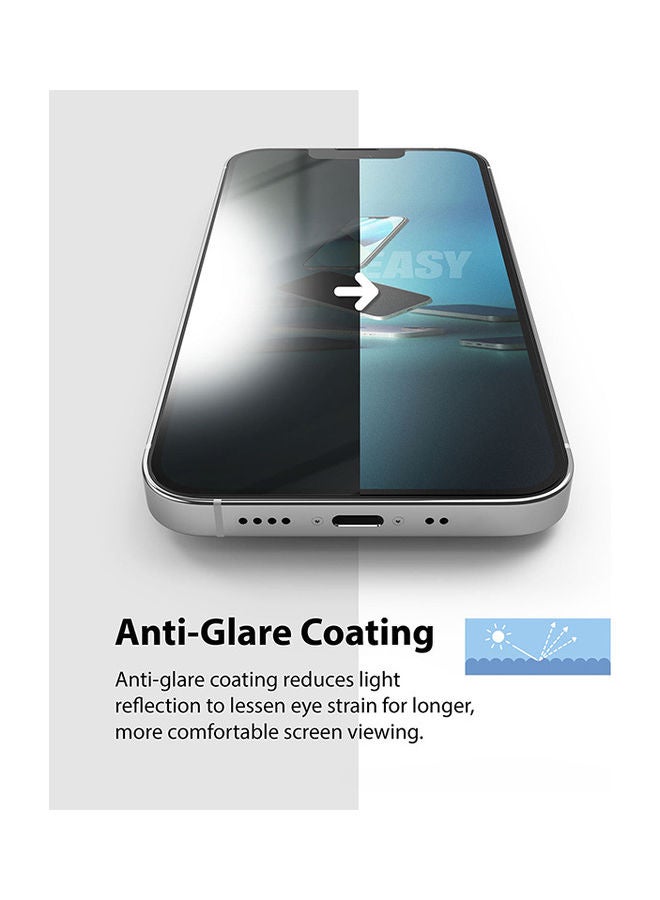 Ringke Pack Of 2 Dual Easy Matte Screen Protector Compatible With Apple iPhone 13 Mini, Anti-Fingerprint Protection, Anti-Glare Full Coverage Protective Film Clear - Image 5