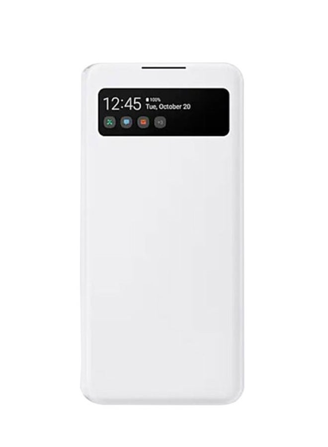 Samsung Smart S View Wallet Cover For Samsung Galaxy A42 White  - Image 1