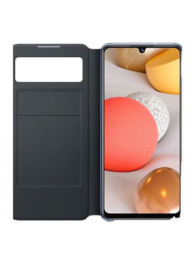 Samsung Smart S View Wallet Cover For Samsung Galaxy A42 Black  - Image 3