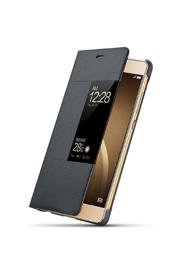 HUAWEI - Smart View Flip Case For Huawei P9- Dark Gray - Image 1