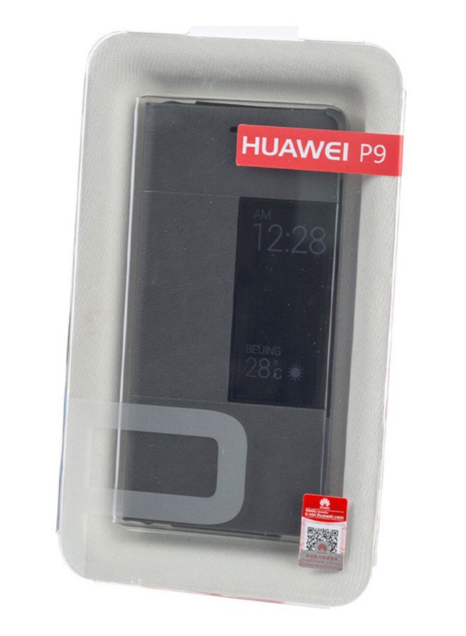 HUAWEI - Smart View Flip Case For Huawei P9- Dark Gray - Image 1