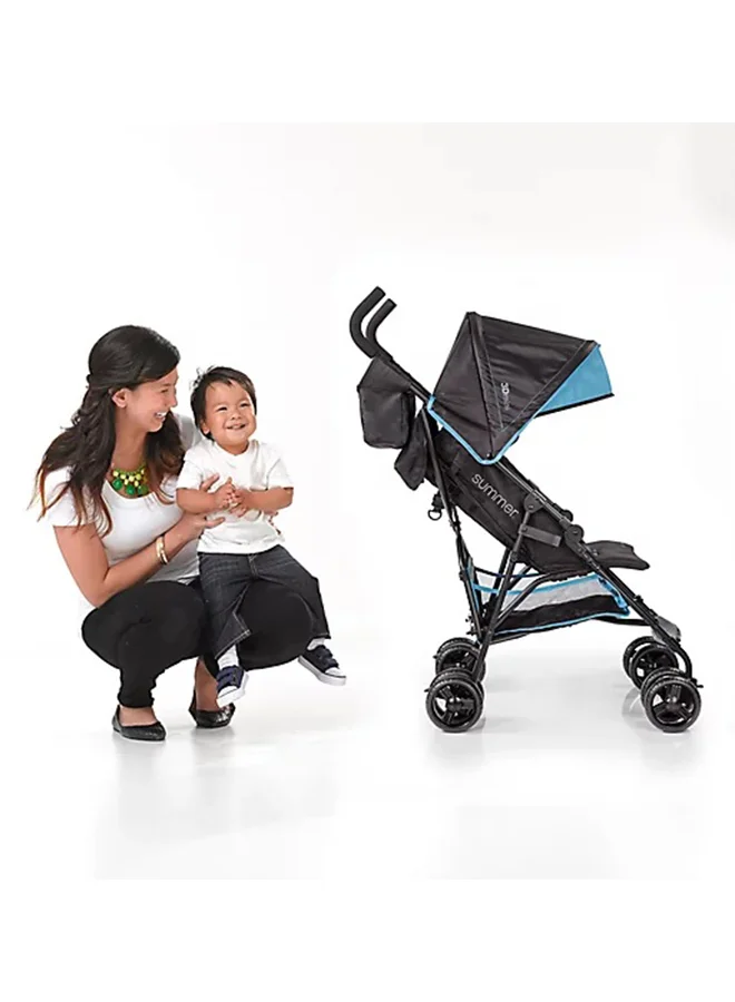 summer infant Summer Infant 3D Mini Single Convenience Stroller - Black/Blue, For Ages 6 - 24 Months