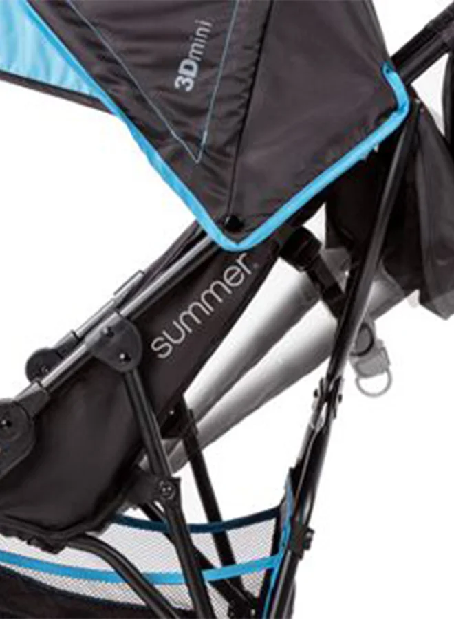 summer infant Summer Infant 3D Mini Single Convenience Stroller - Black/Blue, For Ages 6 - 24 Months