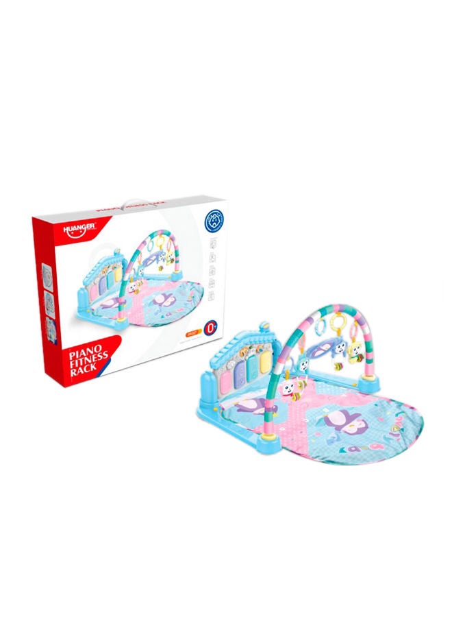 HUANGER Piano Keyboard Infant Fitness Playmat With Baby Carpet Music And Light For Kids 50x42.5x7.8cm  - Image 1