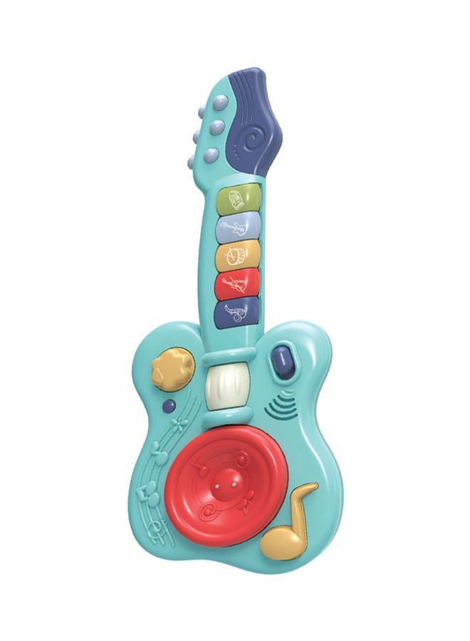 Baby love Adorable Colourful Design Induction Magic Musical Guitar With High-quality Materials - 33-1953167-Blue 42.5x6x20cm - Image 2