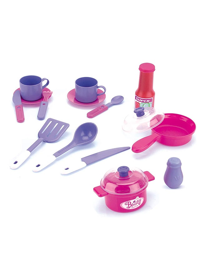 2 In 1 Little Pretend Cooking Kitchen Play Set For Kids Educational Toy  - Image 3