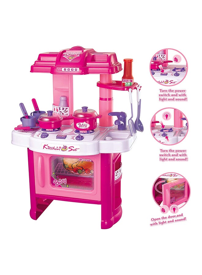 2 In 1 Little Pretend Cooking Kitchen Play Set For Kids Educational Toy  - Image 4