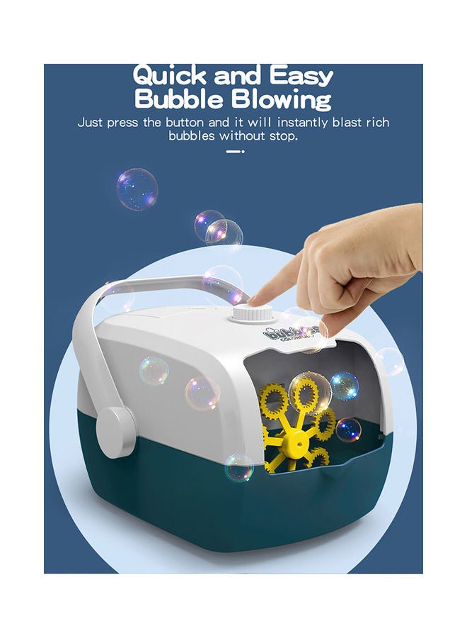 Kids Suitcase Shape Electric Bubble Blower 28.8*13.2*18.3cm  - Image 4