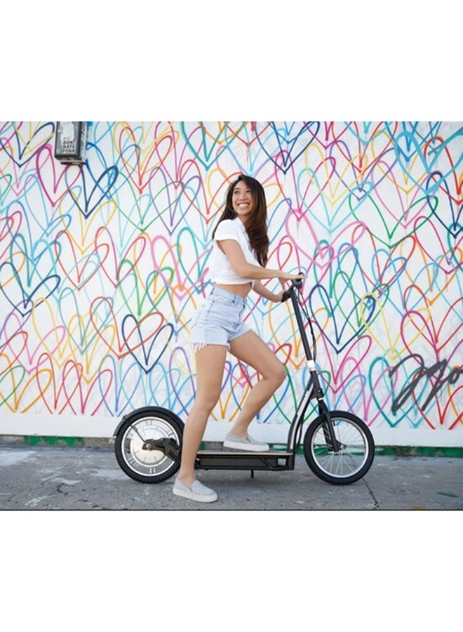 Razor EcoSmart SUP Electric Scooter –16"Air-Filled Tires, Wide Bamboo Deck, 350w High-TorqueHub-Driven Motor, Up to 15.5mph And 15.5Miles Range, Rear-Wheel Drive 145.5 x 52.5 x 115cm L 145.5 x W 52.5 x H 115cm  - Image 2