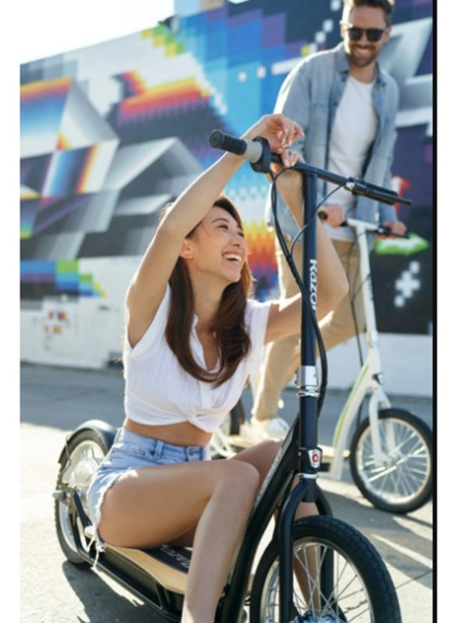 Razor EcoSmart SUP Electric Scooter –16"Air-Filled Tires, Wide Bamboo Deck, 350w High-TorqueHub-Driven Motor, Up to 15.5mph And 15.5Miles Range, Rear-Wheel Drive 145.5 x 52.5 x 115cm L 145.5 x W 52.5 x H 115cm  - Image 3