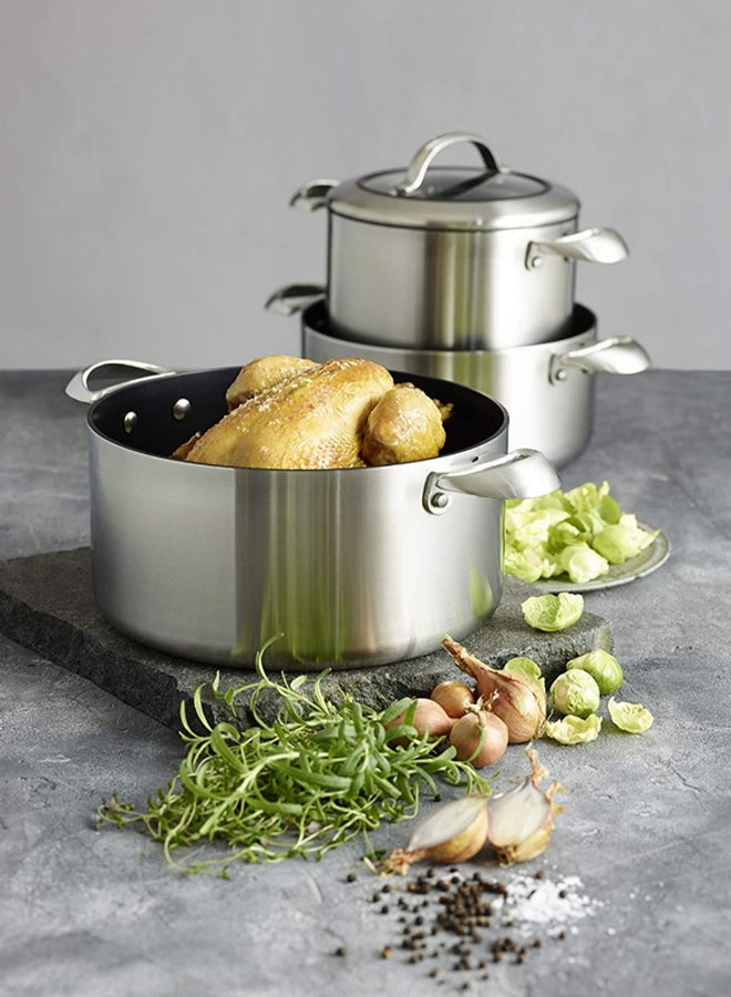 SCANPAN CTX Casserole Cooker Silver 26cm - Image 4