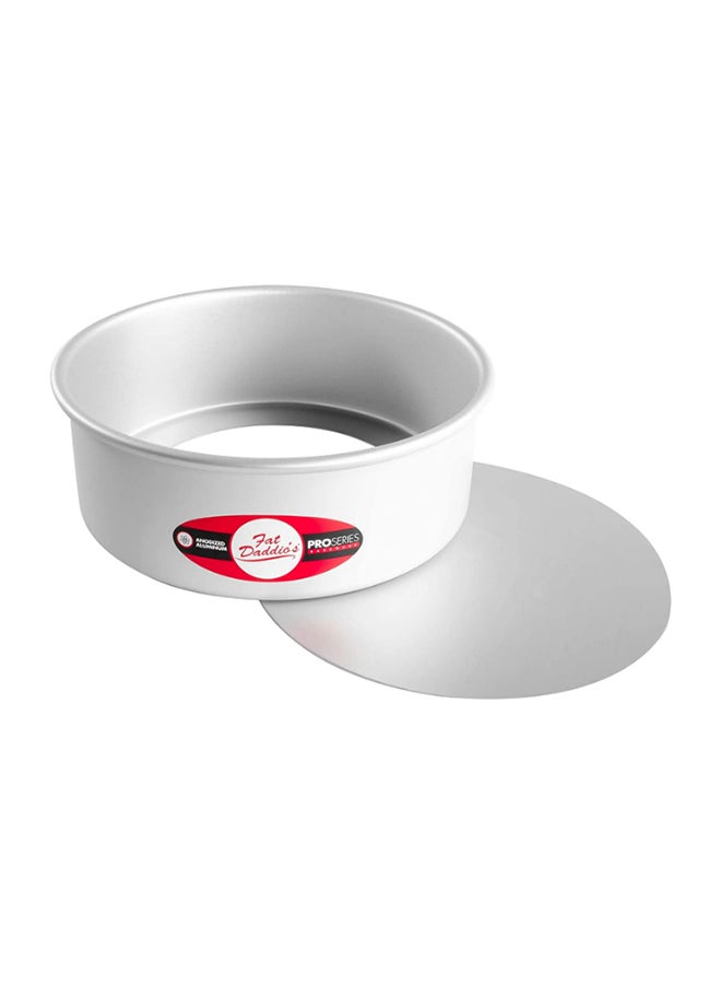فات داديوز مقلاة مستديرة للتشيز كيك فضي 8x3بوصة - Image 1
