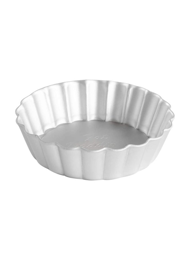 فات داديوز مقلاة كعك مستديرة متعرجة الحواف فضي 6.5x1بوصة - Image 2