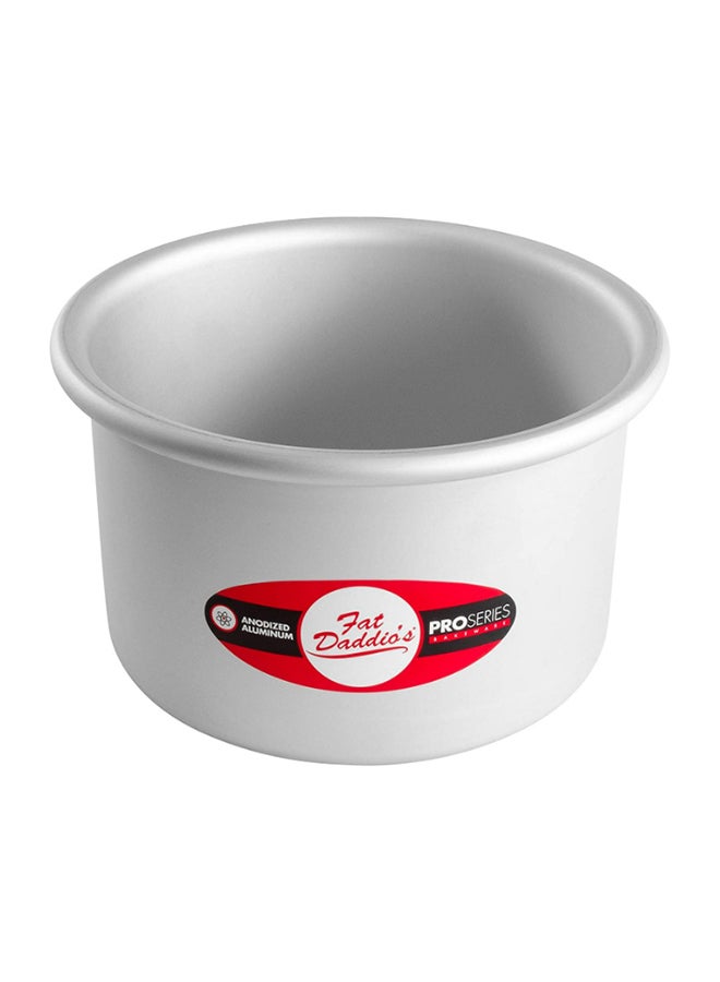 فات داديوز صينية مستديرة لخبز الكيك فضي 6x4بوصة - Image 1