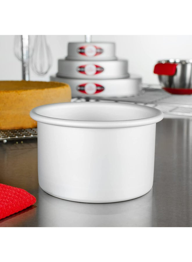 فات داديوز صينية مستديرة لخبز الكيك فضي 6x4بوصة - Image 2