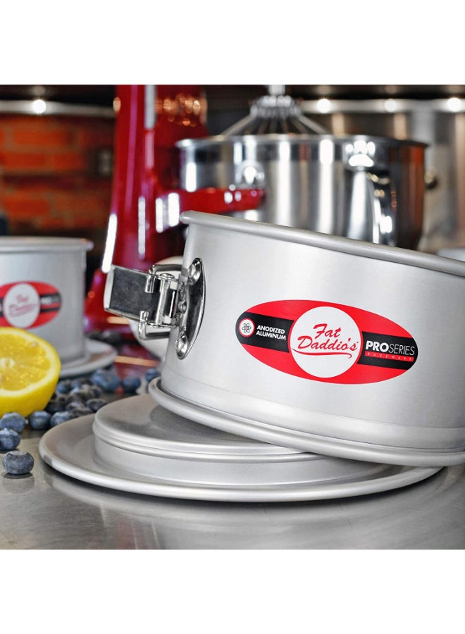 فات داديوز مقلاة مستديرة سبرينغفورم فضي 9x3بوصة - Image 3