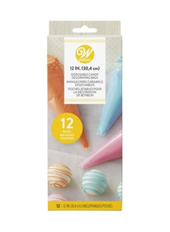 Wilton 12-Piece Candy Decorating Bag Set Clear 12inch  - Image 1