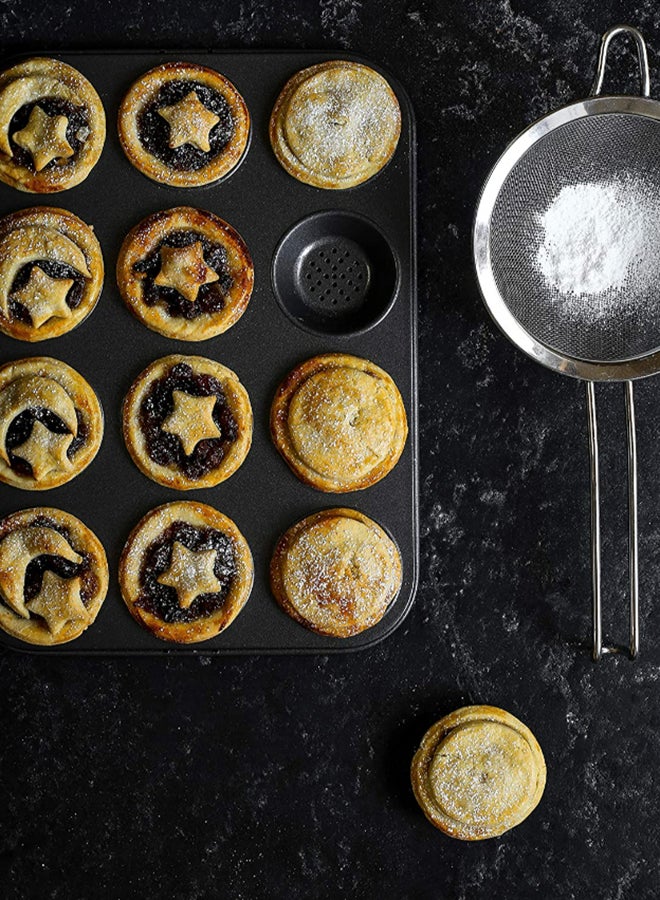 ماستر كلاس صينية خبز الحلويات المقرمشة مكونة من 12 فتحة رمادي 32x24سم - Image 4