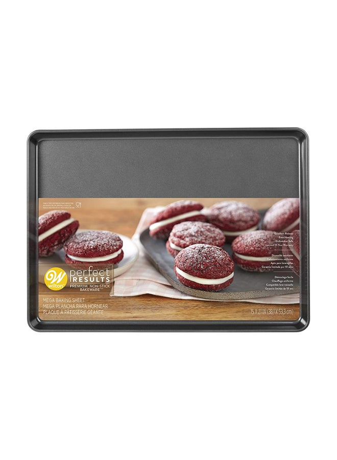 Wilton Perfect Results Mega Cookie Pan Black 21x15inch - Image 2