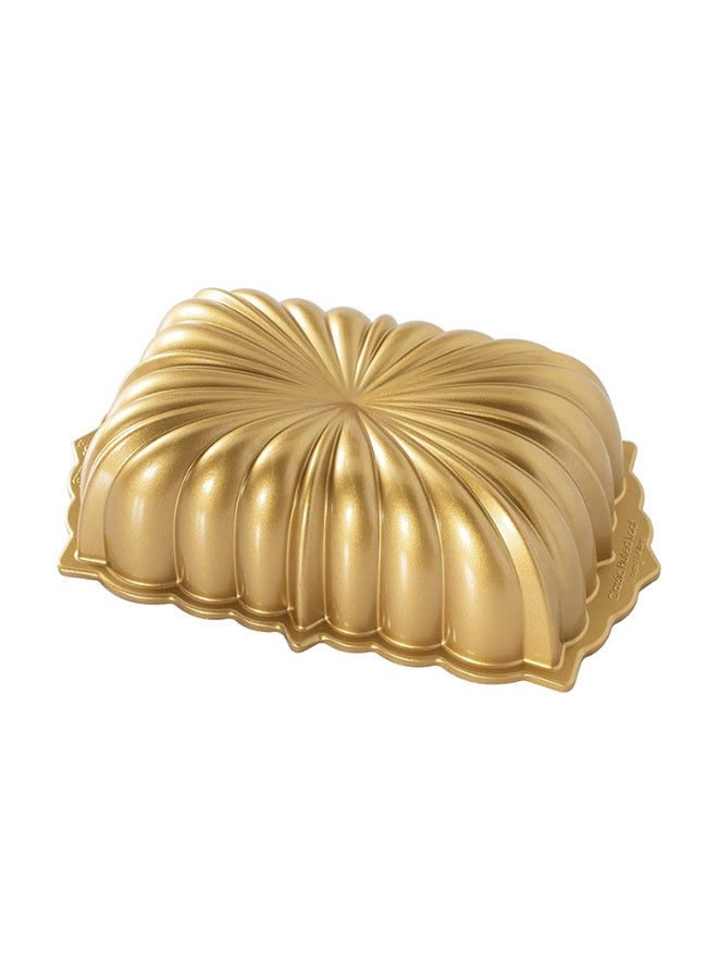 NORDICWARE Classic Fluted Loaf Pan Gold 10x6x7.5cm - Image 2