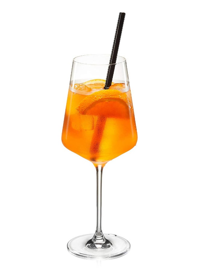 غيفو طقم ماصات زجاجية مع فرشاة مكون من قطعتين أسود/شفاف 2xStraws (18 cm), 1xCleaning Brush (8 cm) - Image 4