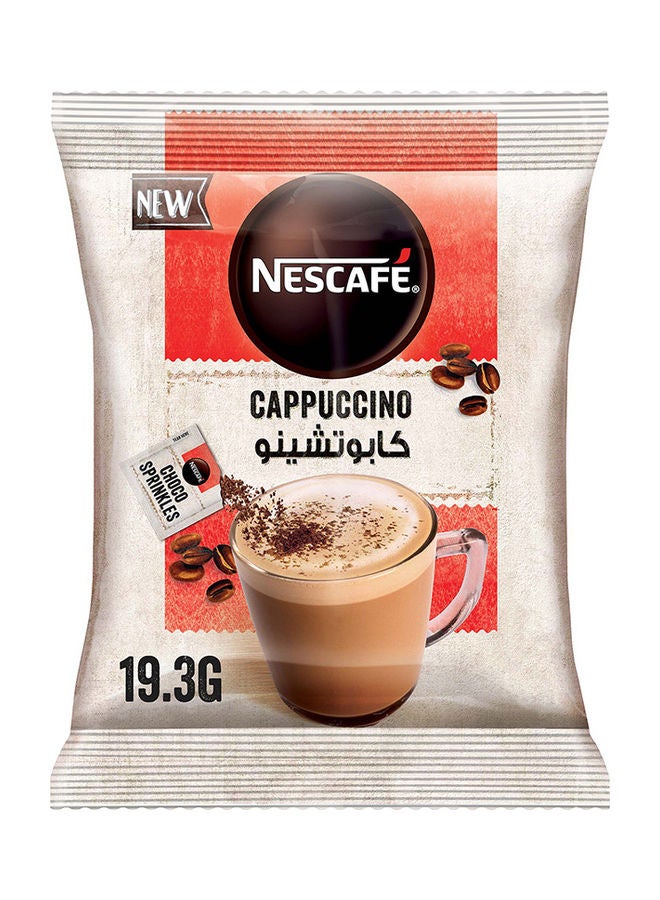 نسكافيه عبوة كابوتشينو برغوة مع حبيبات شوكولاتة للرش من 20 ظرفاً 19.3جرام  - Image 3