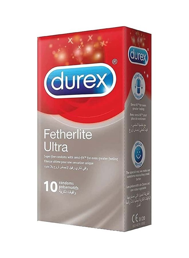 Durex - Fetherlite Ultra Condom - Pack of 10 - Image 1