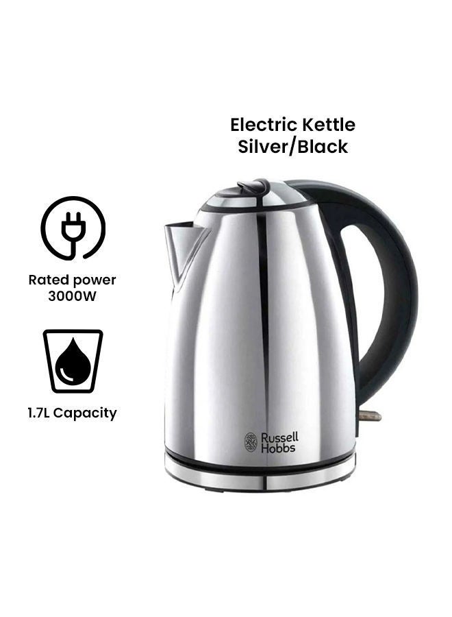 Russell Hobbs Electric Kettle 1.7 L 3000.0 W 23601 Silver/Black - Image 2