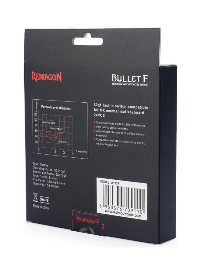 ريدراجون - لوحة مفاتيح ميكانيكية ذات مفتاح لمس عالمي BULLET F - Image 1