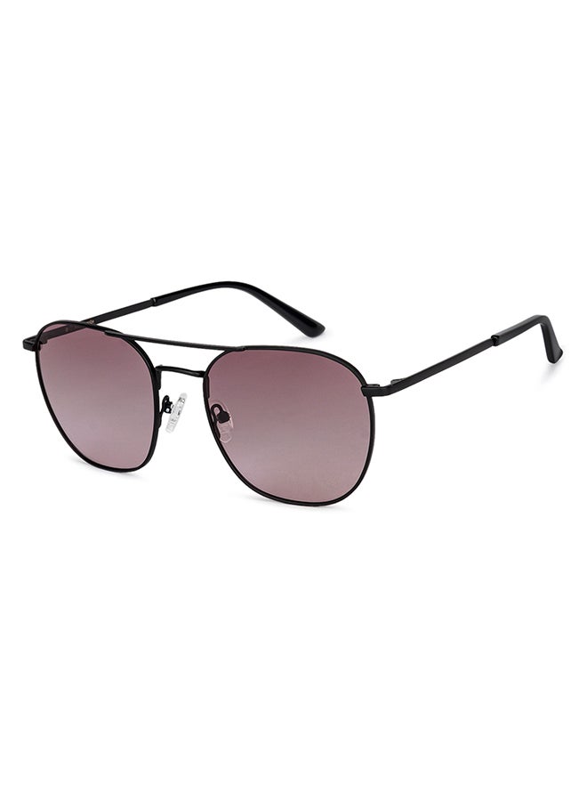 John Jacobs - Full Rim Metal Frame Polarized Square Sunglasses For Men & Women - 55mm - Black - Image 1