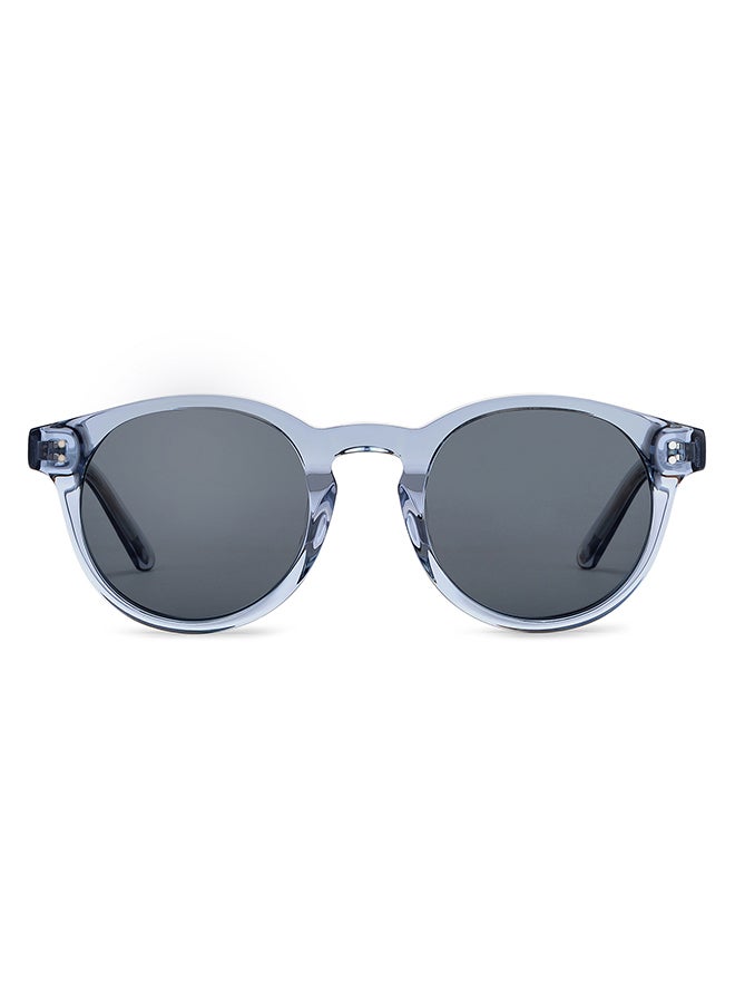John Jacobs Full Rim Polarized Round Sunglasses For Men & Women - 48mm - Blue  - Image 2