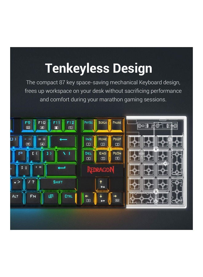 REDRAGON - K552 RGB KUMARA Mechanical Gaming Keyboard - Image 1