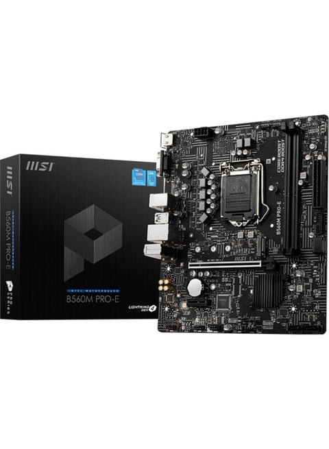 B560M PRO-E Pro Series Motherboard -11th/10th Black