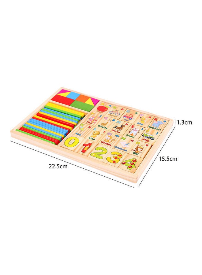 Kidle Wooden Multifunctional Learning Machine Counting Sticks Montessori Toy 22.5×15.5×1.3cm  - Image 4