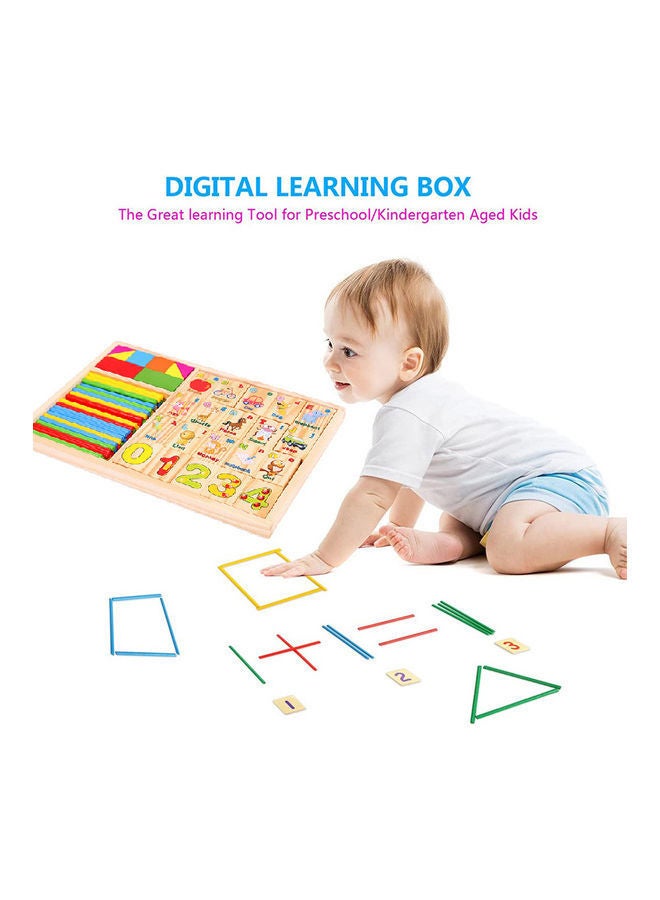 Kidle Wooden Multifunctional Learning Machine Counting Sticks Montessori Toy 22.5×15.5×1.3cm  - Image 5