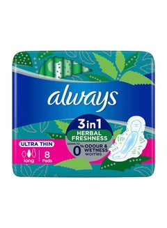 Clean And Dry Ultra Thin, Sanitary Pads Long, 8 Pads - v1658139843/N11295096A_1