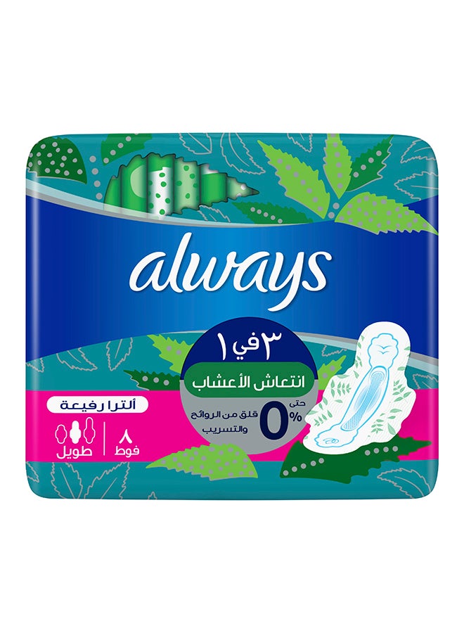 Always - Clean And Dry Ultra Thin, Sanitary Pads Long, 8 Pads - Image 1