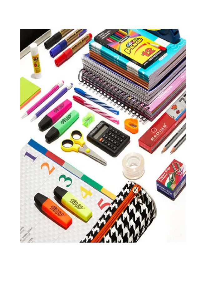 Back to School Stationery Mega Bundle Pack of 72 Assorted