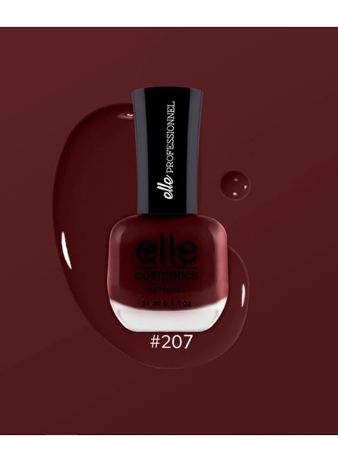 إيل كوزميتكس طلاء أظافر 207. نبيذ أحمر - Image 2