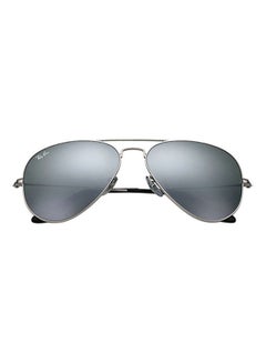 Ray-Ban Full Rim Aviator Sunglasses - RB3025 W3277 - Lens Size: 58 mm - Silver  - Image 4