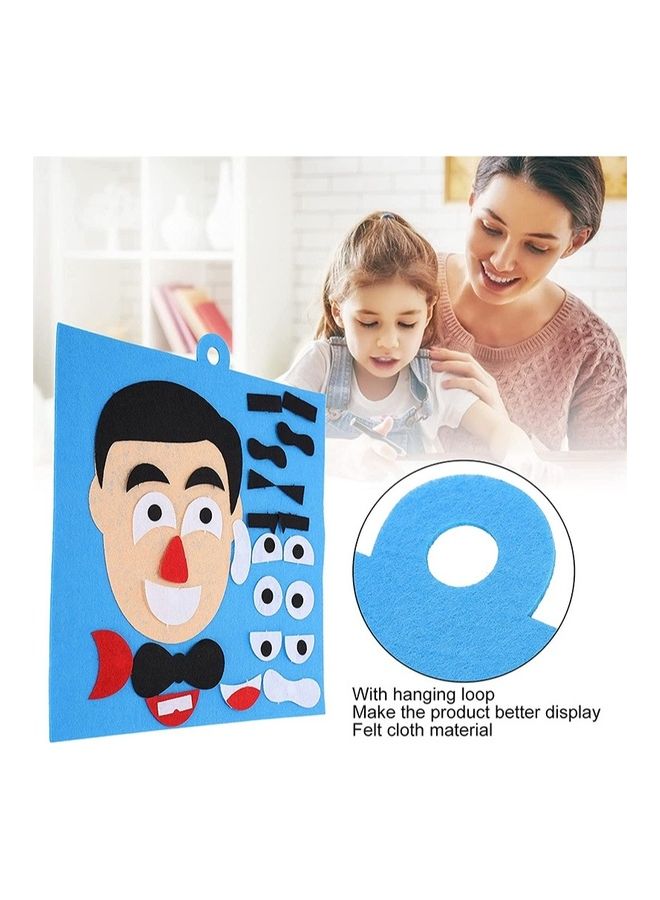 Kidle 4-Piece Parents And Kids Emoticon DIY Assembling Hangable Puzzles  - Image 3