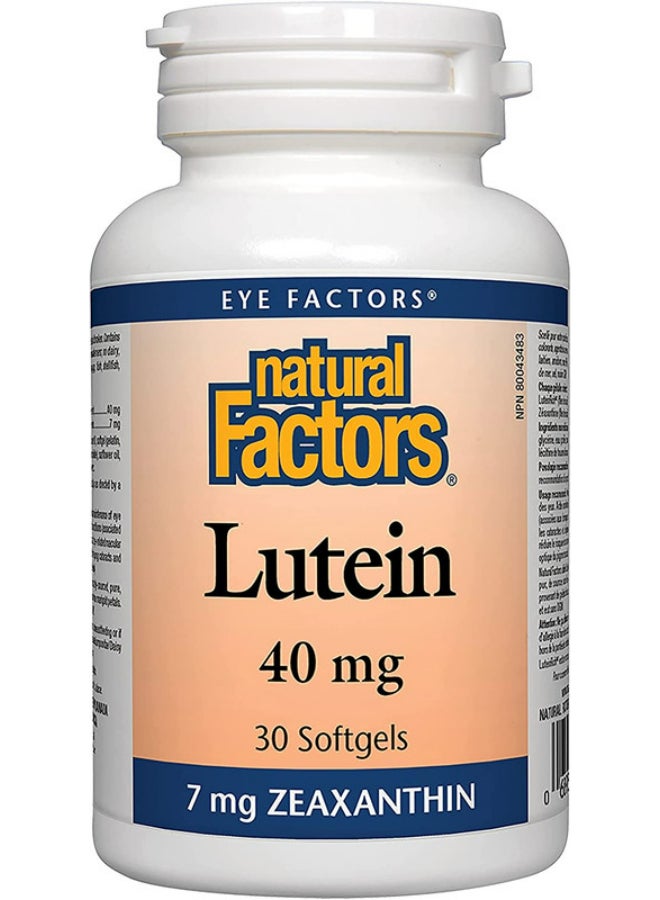 60 Softgels Lutein