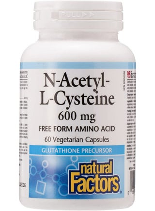 N-Acetyl-L-Cysteine Dietary Supplement 600 mg - 60 Capsules - v1658155876/N33014450A_1
