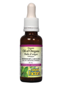 natural Factors Organic Oil Of Oregano - 30ml  - Image 1