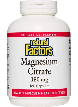 Magnesium Citrate Dietary Supplement 150mg - 180 Capsules - v1658155877/N33014983A_1