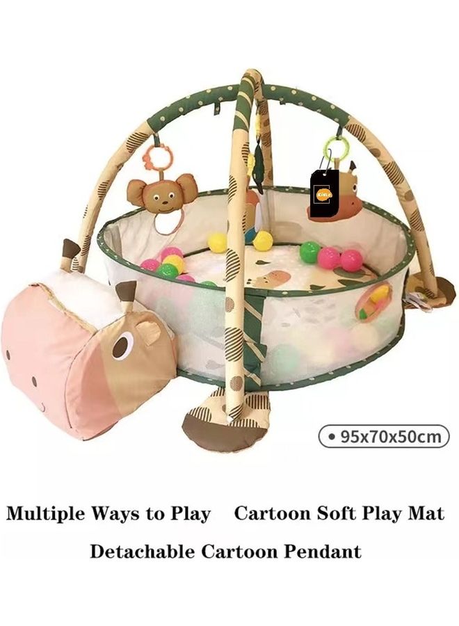 كيدل بساط لعب 3 في 1 على شكل زرافة ومزود بحوض للكرات - Image 2